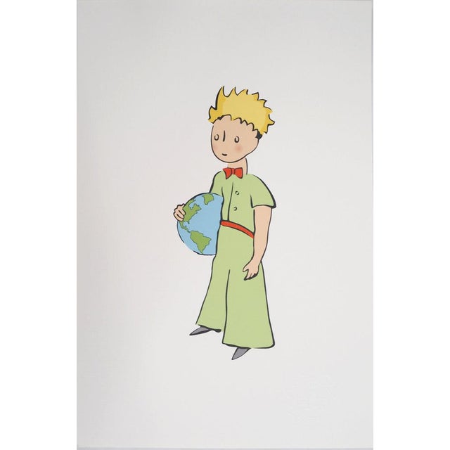 Antoine De Saint-Exupery, Le Petit Prince et la Terre, Lithograph For Sale - Image 8 of 8