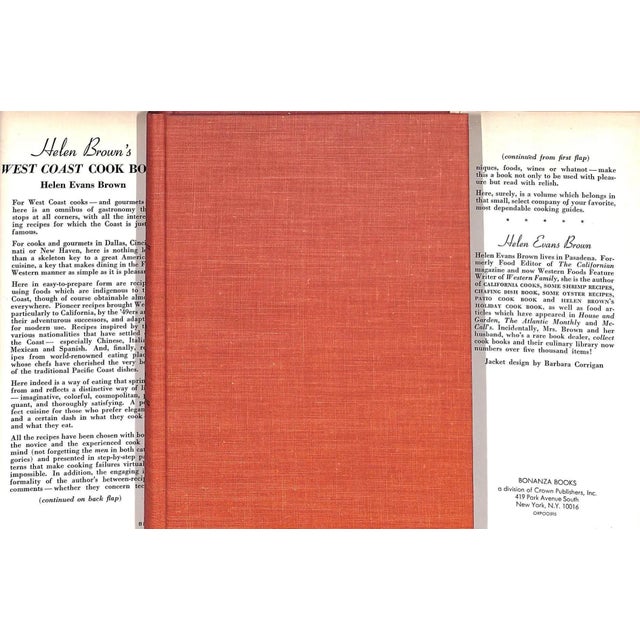 Traditional "Helen Brown's West Coast Cook Book" 1952 Brown, Helen For Sale - Image 3 of 7