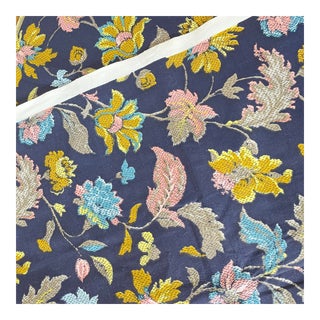 Vintage Floral Tapestry Style Print Remnant Fabric For Sale