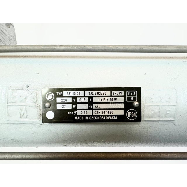 Grey Industrial Hanging Tube Light from Elektrosvit, 1980s For Sale - Image 10 of 18