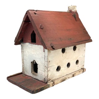 Vintage Primitive Folk Art Bird House For Sale