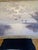 Wonderful mid century landscape of Canadian Geese landing on pond with sunset in background by Fritz Martens...
