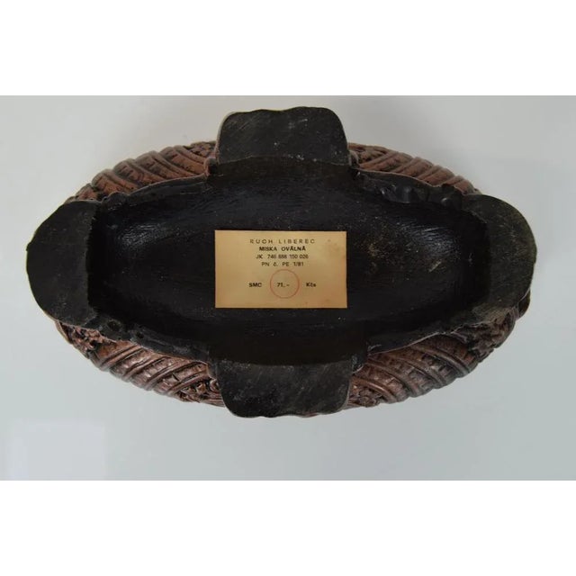 Mid-Century Bowl, Czechoslovakia, 1960s For Sale - Image 11 of 12