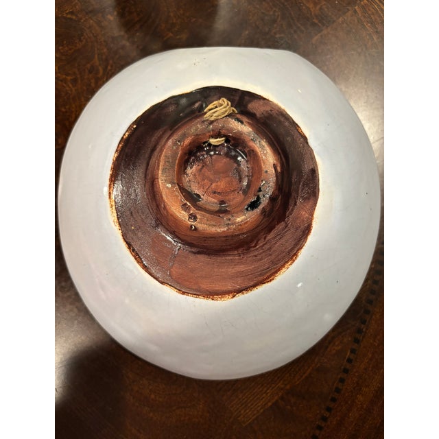 Mid-Century Modern Mid-Century Falco Finland Hand-Painted Ceramic Dish, Attributed to Raija Rauanheimo-Kojonen For Sale - Image 3 of 3