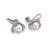 1990s Mikimoto Estate Akoya Pearl Clip On Earrings Sterling Silver 6mm 3.53 Grams, 2 pieces For Sale - Image 11 of 12
