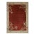 Rug & Kilim’s Chinese Art Deco Style Rug in Red & Cream With Floral Pattern For Sale