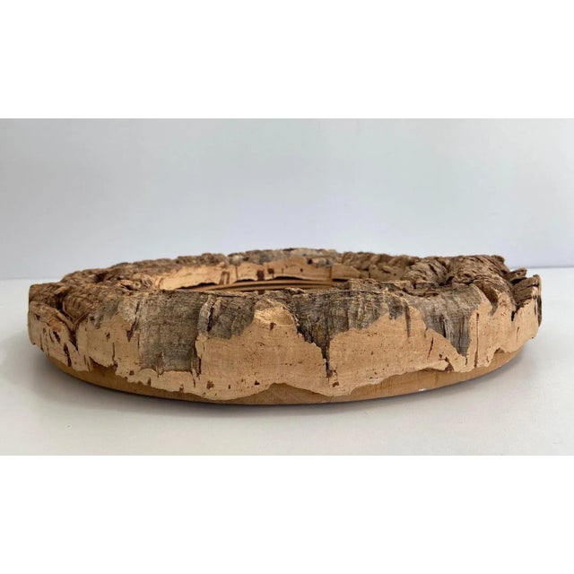 Circa 1970 French Cork and Wood Mirror For Sale - Image 11 of 13