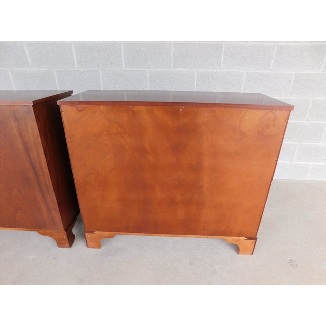 Kittinger Mahogany Georgian Style Storage Cabinets Servers - A Matching Pair For Sale - Image 15 of 15