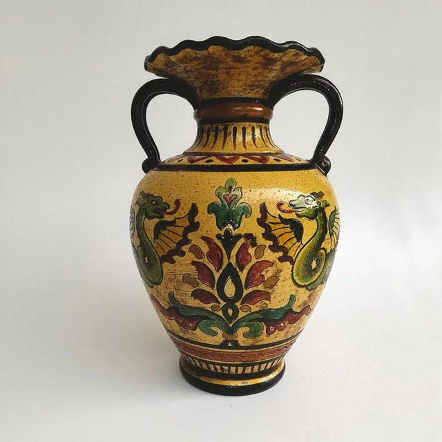 Italian Ceramic Vase by Carla Fossetti for Etruria Montopoli, 1968 For Sale - Image 3 of 11