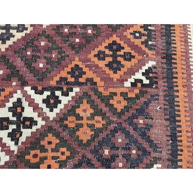 Vintage Wool Ghashghaei Kilim, 1950s For Sale - Image 4 of 17