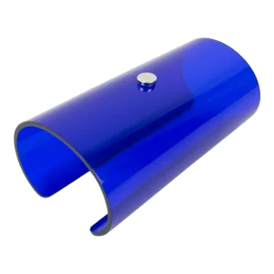 Courreges Paris Massive Cobalt Blue Lucite Cuff Bangle Bracelet