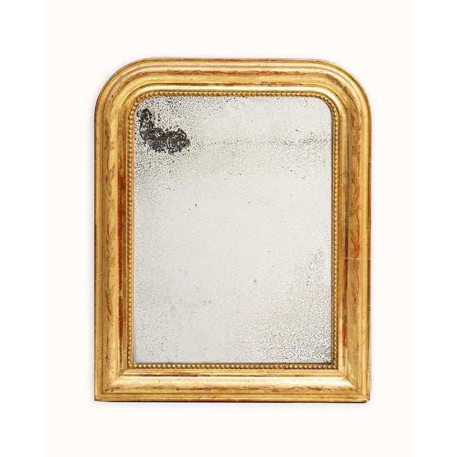 Small 19th Century French Gilt Rouge Louis Philippe Mirrors, Set of 2 For Sale - Image 12 of 14
