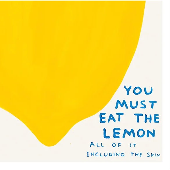 David Shrigley When Life Gives You a Lemon Lithograph Poster, 2021 For Sale - Image 6 of 6