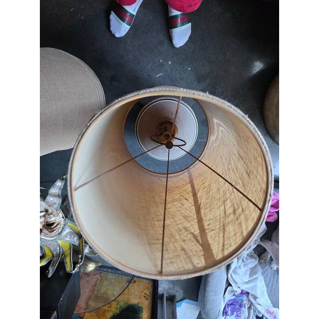 Wood 1950s Mid Century Modern Atomic Age Table Lamps - a Pair For Sale - Image 7 of 14