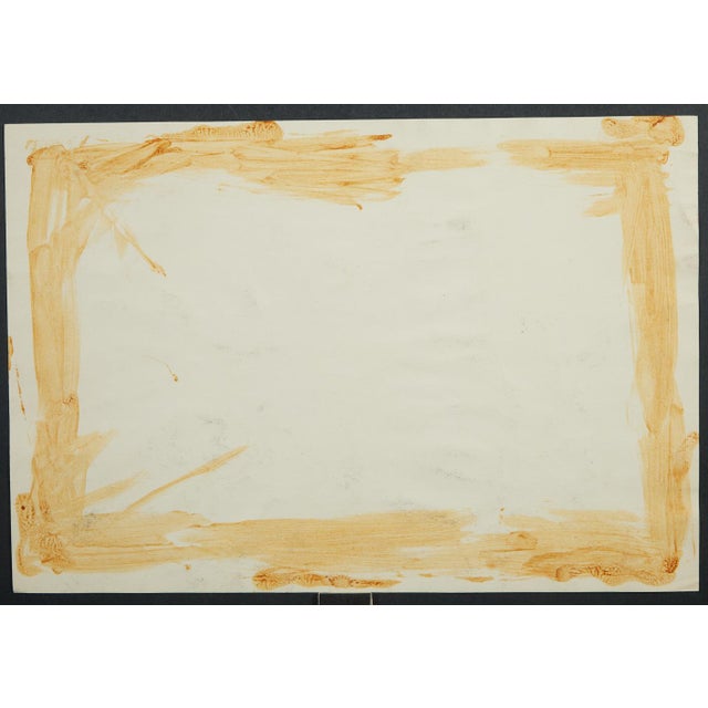 MCM Abstract Ink on Paper Artist Mackey 1956 For Sale - Image 4 of 7