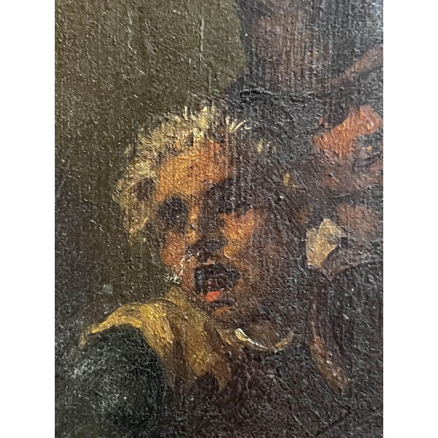 Flemish School Artist, Tavern Scene, 18th Century, Oil on Panel For Sale - Image 6 of 8