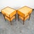 Mid Century Modern Nightstands Side Table Birch Walnut Drawer Italian End Set 2 For Sale In Sacramento - Image 6 of 12