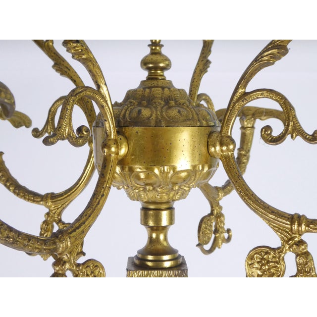 Gold Mid-Century Hollywood Regency Italian Brass & Onyx Coat Rack, 1950s For Sale - Image 8 of 9