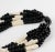 Plastic Angela Caputi Black and White Resin Multi-Strand Necklace For Sale - Image 7 of 9
