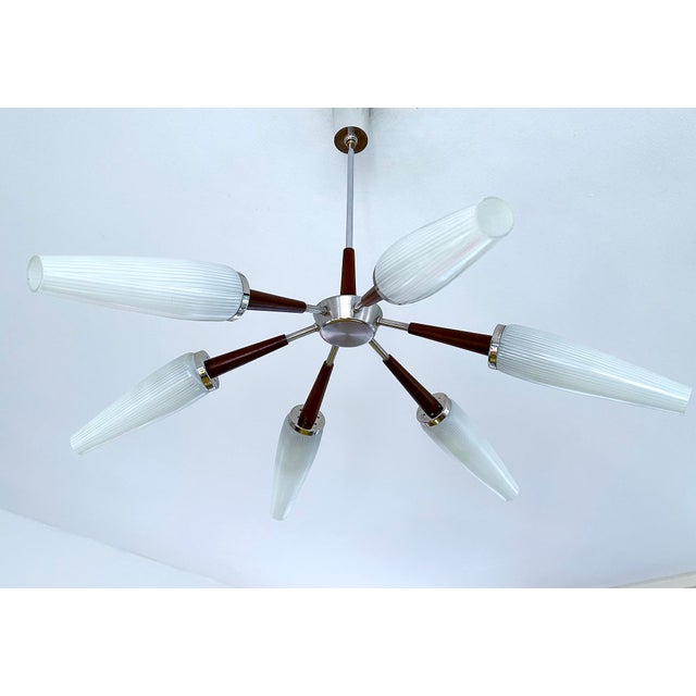 Mid-Century Modern Large Vintage Danish Style Pendant Light, 1960s For Sale - Image 3 of 18