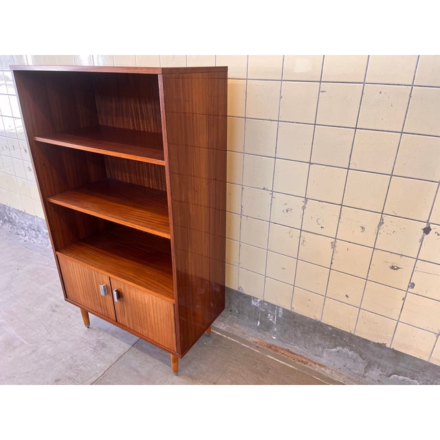 Wood Vintage Belgian Bookcase, 1960s For Sale - Image 7 of 11