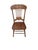 American Vintage Solid Oak Carved Pressed-Back Dining Chairs, Set of 4, Early American Farmhouse For Sale - Image 3 of 6