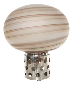 Brown Murano Glass Table Lamp by Sabattini and Diaz De Santillana for Veart, 1970s