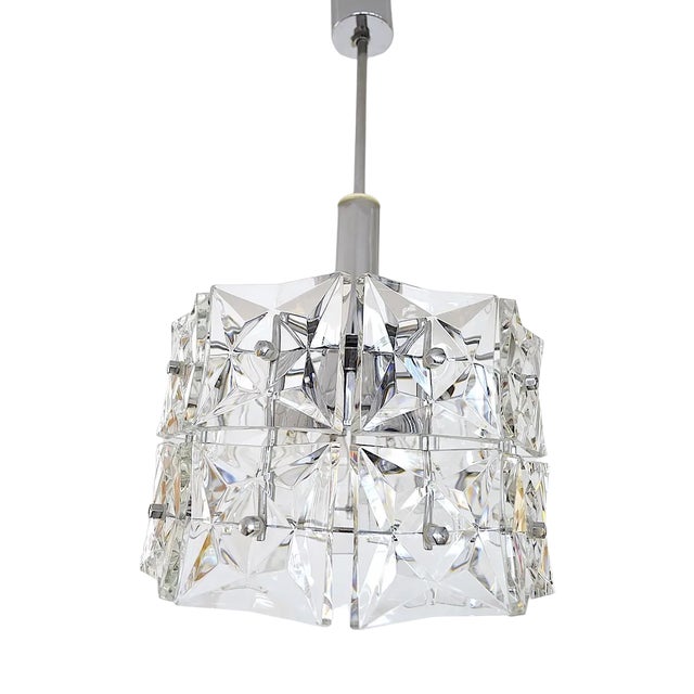 Vintage German Geometric Pendant Lamp from Kinkeldey, 1960s For Sale