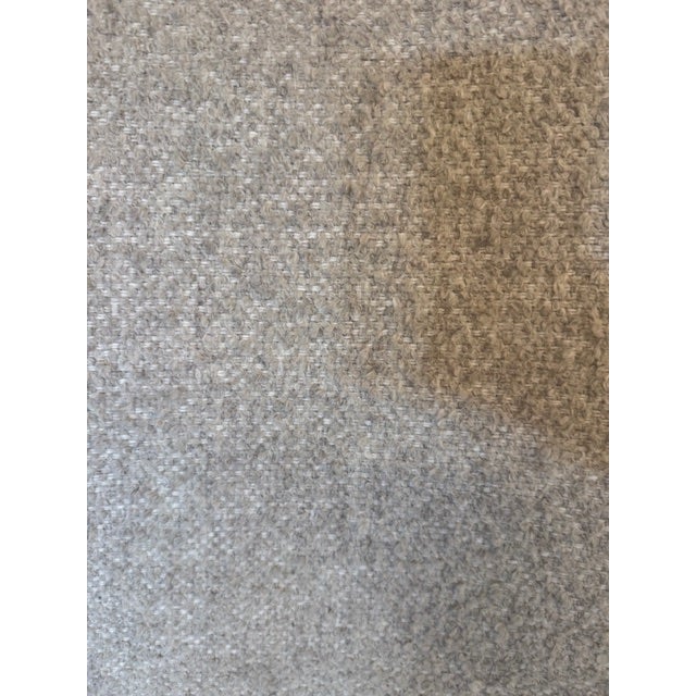 Traditional Contemporary Attributed to Tommy Hilfiger Light Gray Wool Upholstered Chairs – Pair For Sale - Image 3 of 8