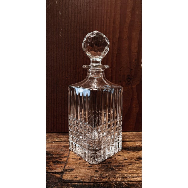 Transparent Mid 20th Century Tiffany & Co Crystal Decanter With Stopper For Sale - Image 8 of 13
