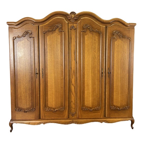 Vintage French Louis XVI Style Wardrobe For Sale