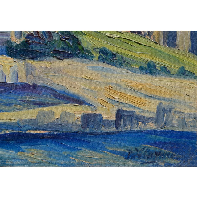 Expressionism Coit Tower, San Francisco - Mid Century Urban Landscape For Sale - Image 3 of 4