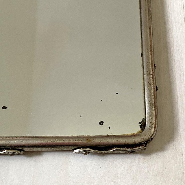 Small Vintage Barbers Mirror, 1950s For Sale - Image 3 of 6