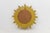 Gold Sunburst Convex Mirror in Resin, France, 1960s For Sale - Image 9 of 11