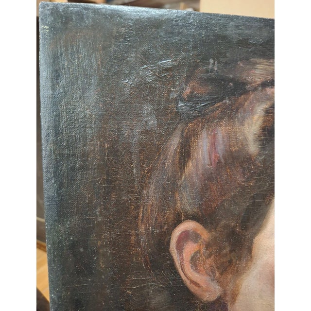 The American School Portrait of a Young Woman, by William J. Forsyth (1854-1935) For Sale - Image 3 of 8