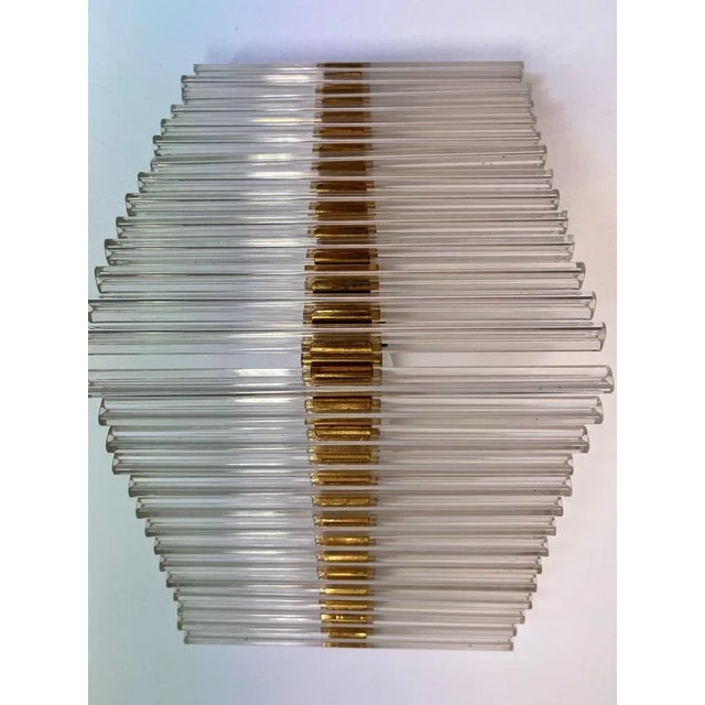 Glass Wall Lamp attributed to Kamenicky Senov, 1960s For Sale - Image 9 of 10