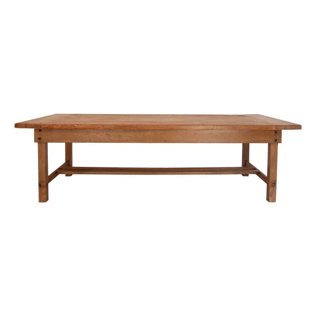Large Vintage Oak and Pine Table, 1920s For Sale