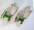 Mid-Century Wall Sconces in Porcelain and Brass, France, 1970s, Set of 2 For Sale - Image 11 of 12