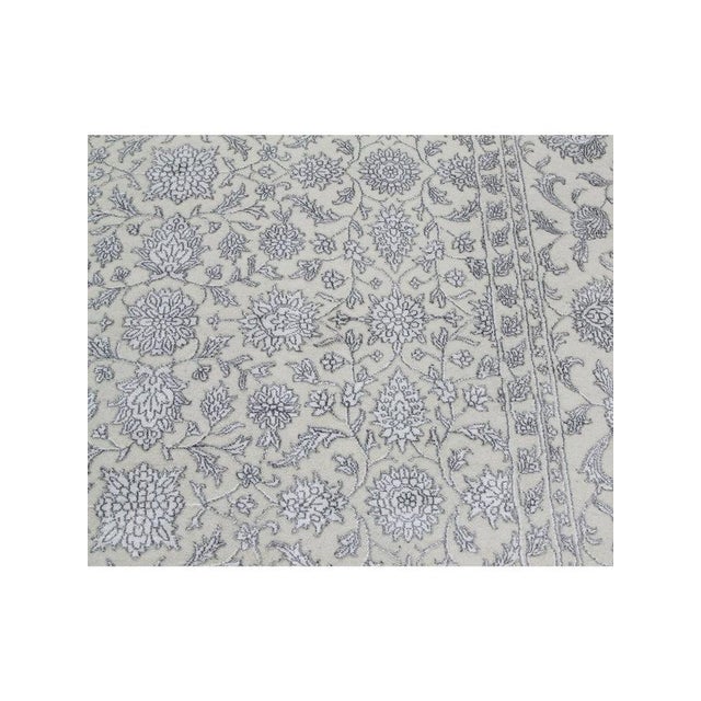 Blue 1990s Handwoven Transitional Tabriz Style Area Rug 9 X 12 For Sale - Image 8 of 10