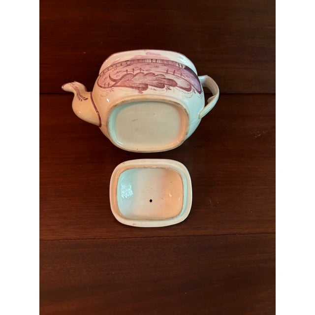 Early 19th Century Circa 1830 Pink Luster-Wear Teapot For Sale - Image 5 of 5