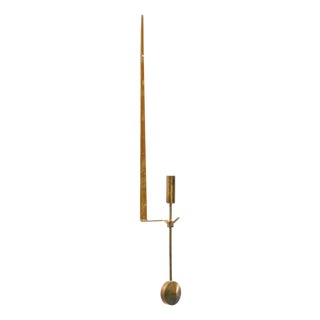 Candlestick in Brass by Pierre Forssell for Skultuna, 1950s For Sale