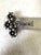 Vintage Sterling Silver and Turquoise Flower Brooch. For Sale - Image 4 of 4
