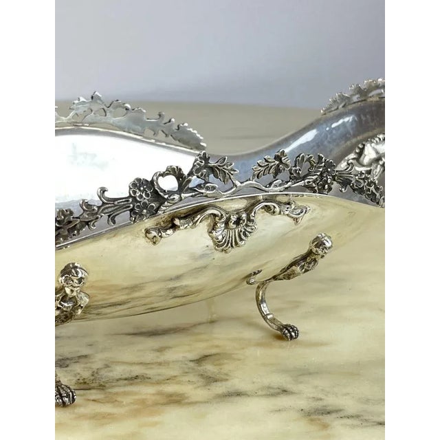 Jatta Centerpiece in Hand-Wrought 800 Silver, Italy, 1980s For Sale - Image 11 of 12
