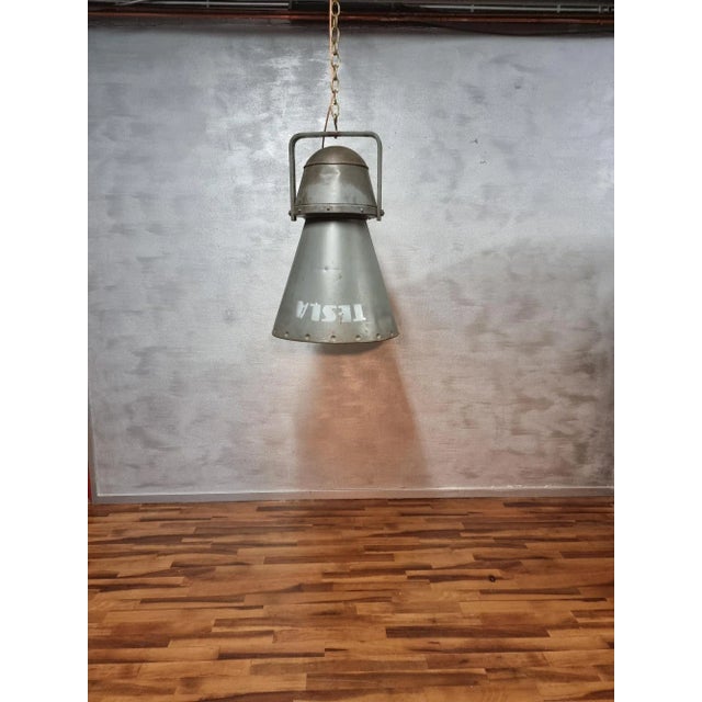 Metal Industrial Tesla Lamp For Sale - Image 7 of 9