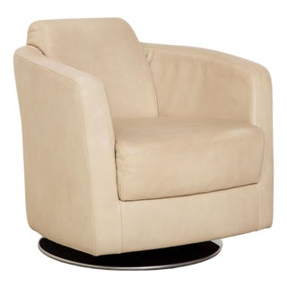 Sam Leather Chair by Ewald Schillig For Sale