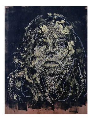Ant Pearce "Kate #7 #3" 2016 Abstract Mixed Media Portrait