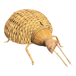 Giant 1970s Wicker Beetle