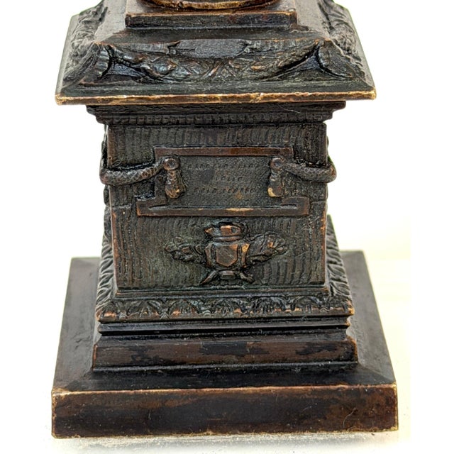 Ferdinand Barbedienne French Grand Tour Bronze Paschal Column, circa 1870 For Sale - Image 9 of 18