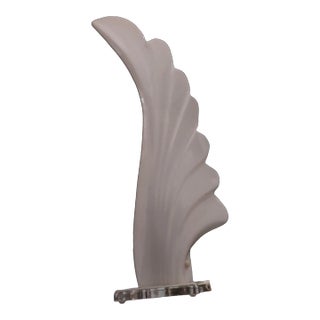 Vintage 1970s Rougier Style Wing Lamp For Sale