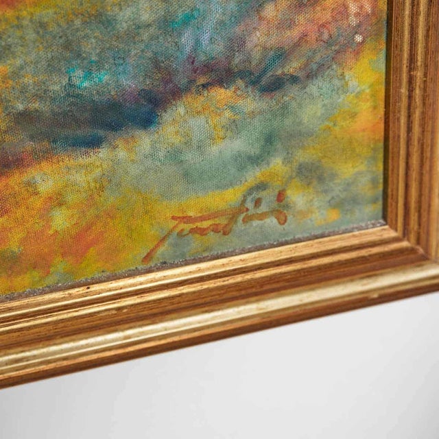 Modern Bruno Fantini, Young Fishermen, 2000s, Oil on Canvas For Sale - Image 3 of 9